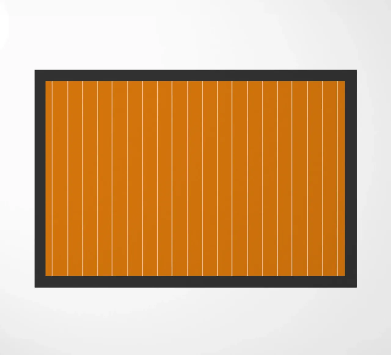 Thin Orange Lines doormat by Timeless moderna
