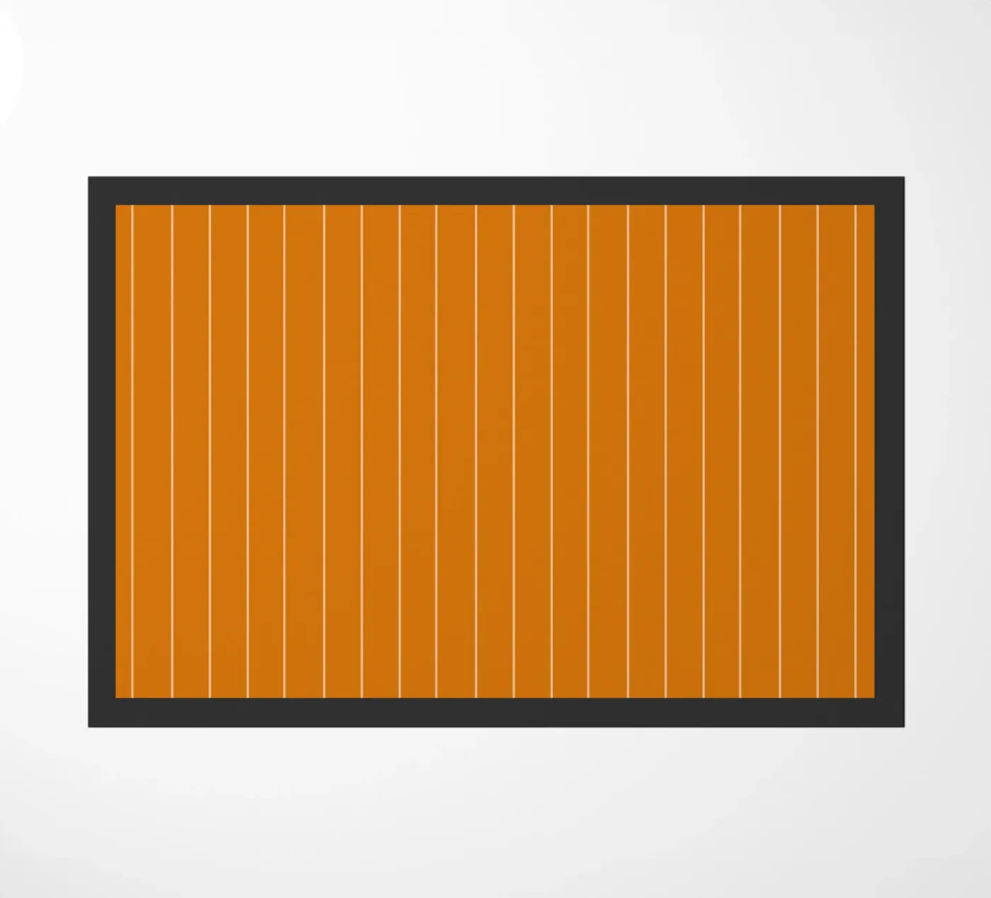 Thin Orange Lines doormat by Timeless moderna