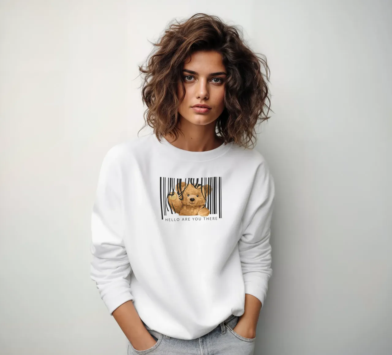 Ciao Are You There Bär felpa da Bear Tees