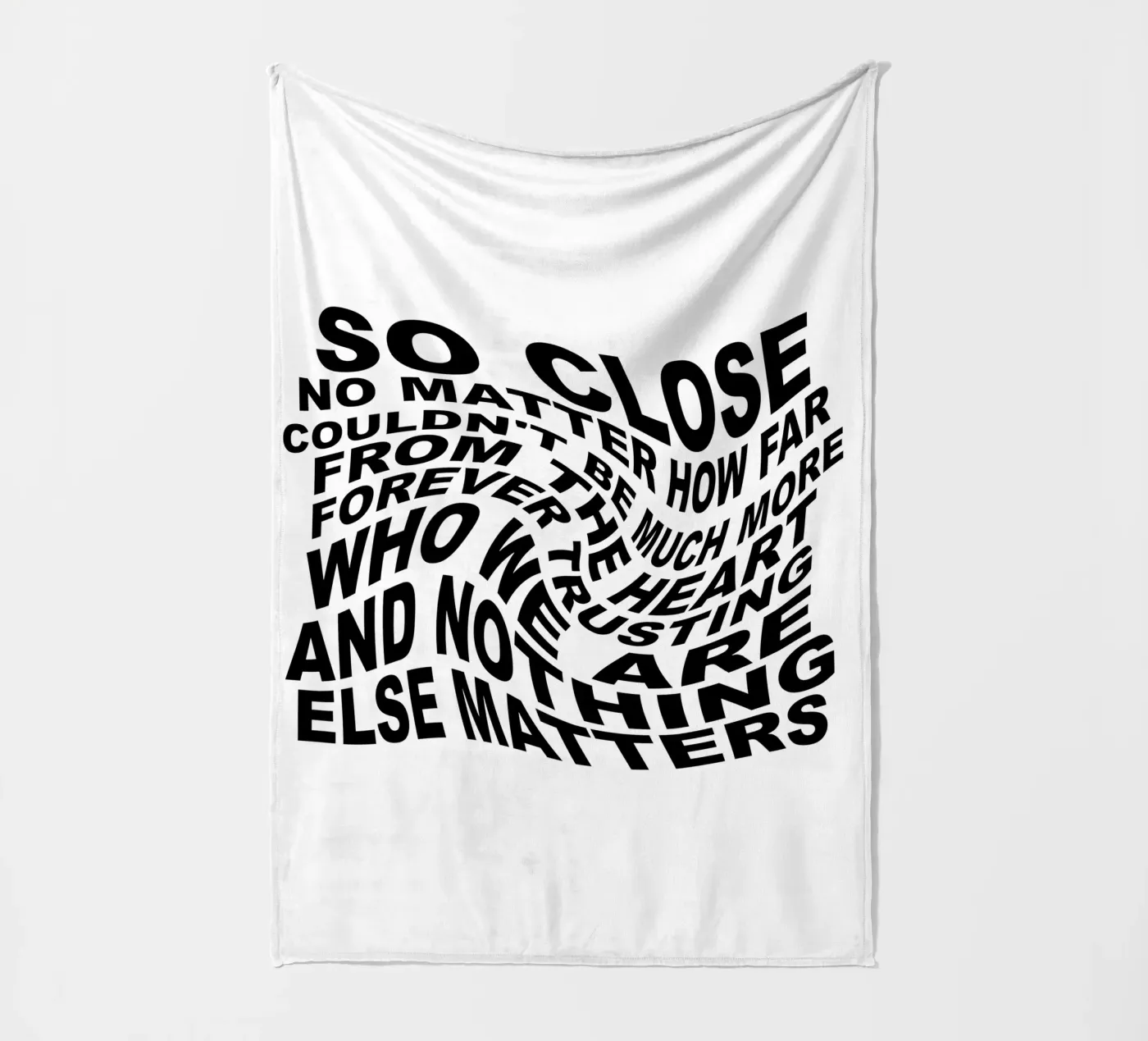 Nothing Else Matters fleece blanket by Gunawan Rb