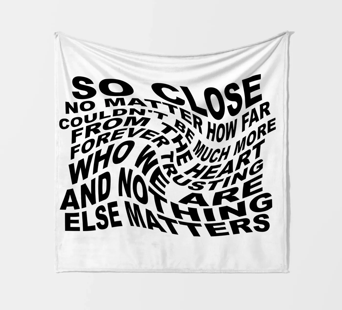 Nothing Else Matters fleece blanket by Gunawan Rb