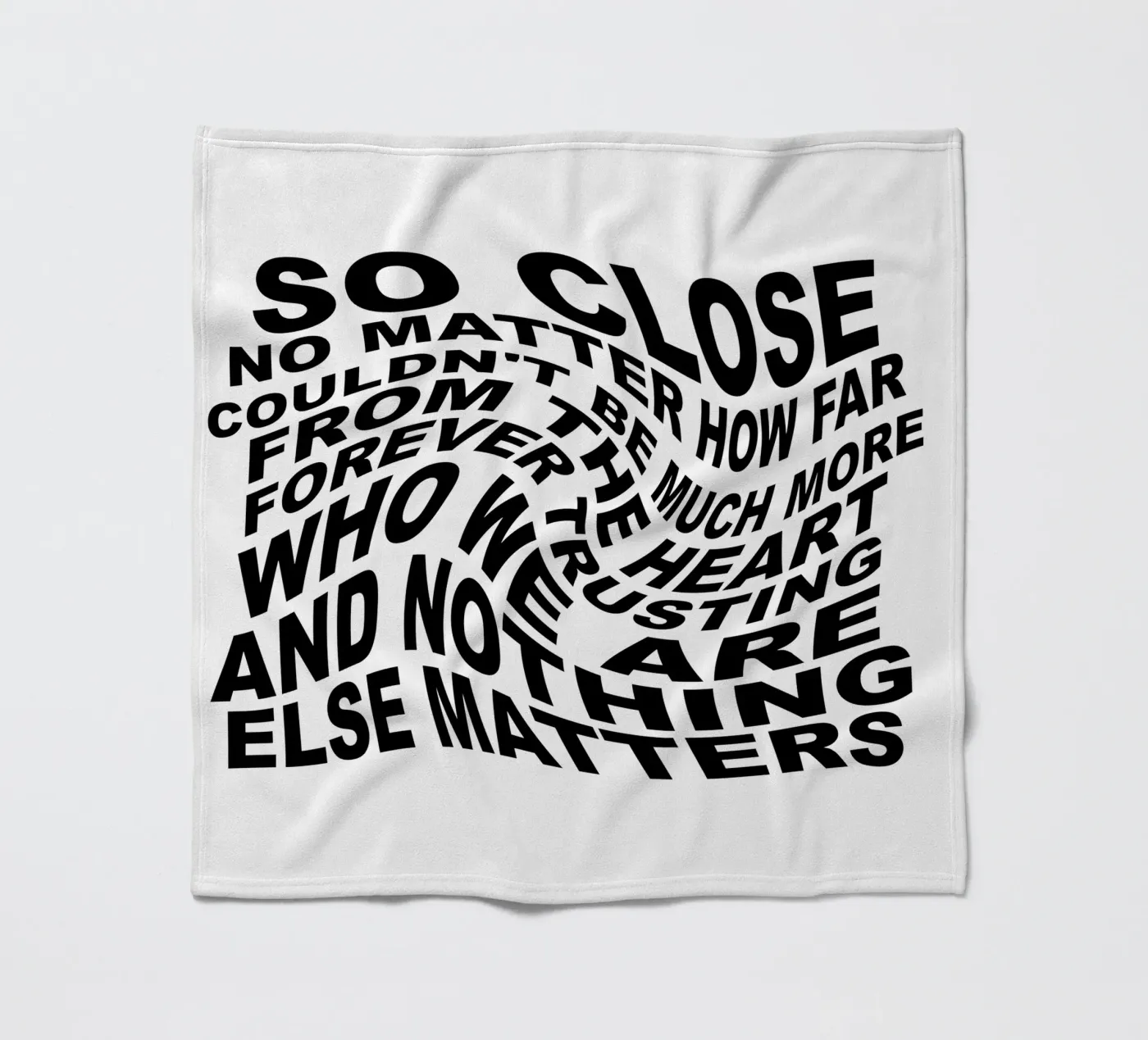 Nothing Else Matters fleece blanket by Gunawan Rb