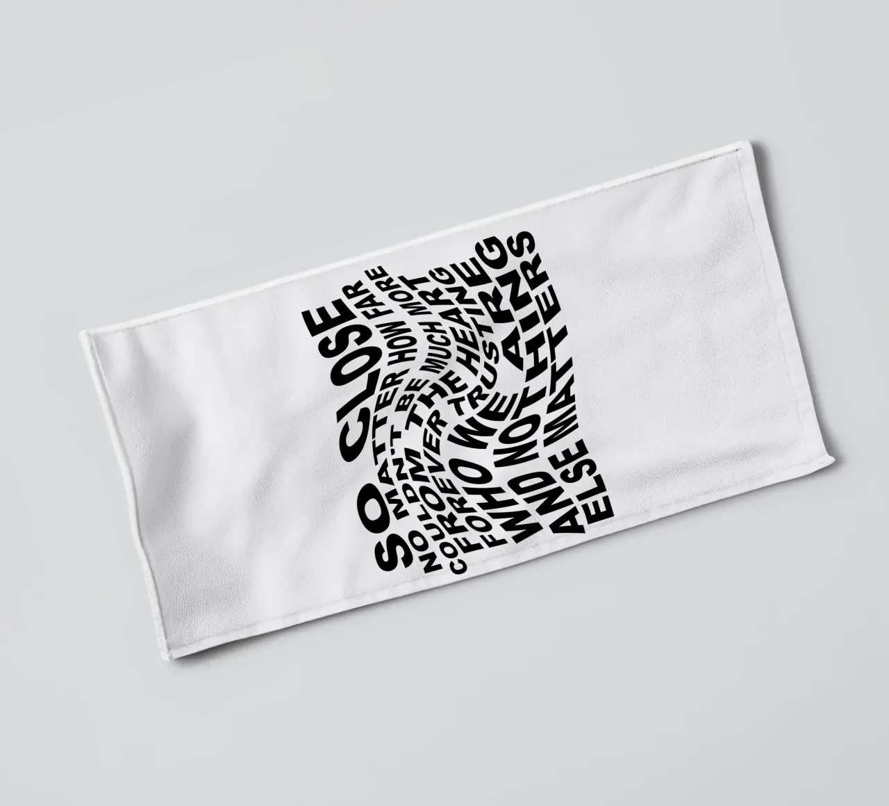 Nothing Else Matters towel by Gunawan Rb