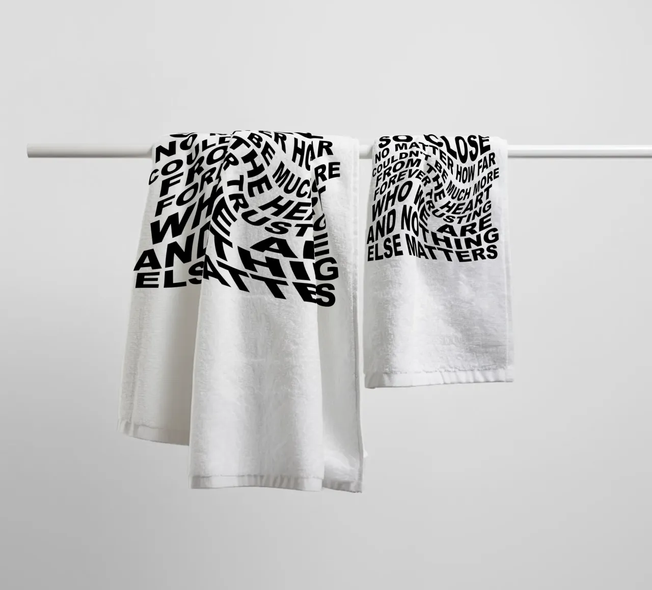 Nothing Else Matters towel by Gunawan Rb
