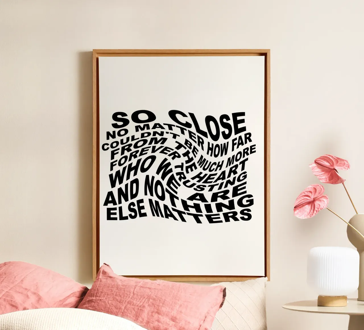 Nothing Else Matters canvas with Floater frame by Gunawan Rb