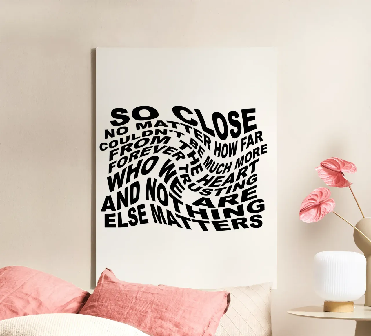 Nothing Else Matters canvas with Floater frame by Gunawan Rb