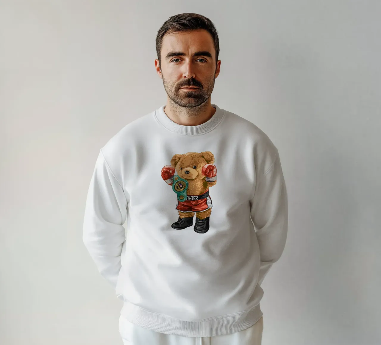 Orso pugile felpa da Bear Tees