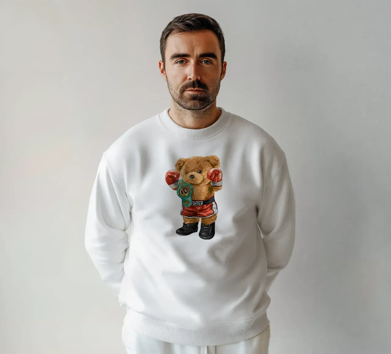 Orso pugile felpa da Bear Tees