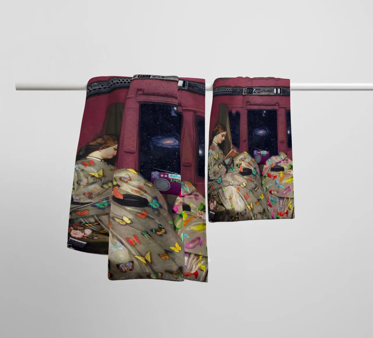 Across the Universe towel by Eva Nev