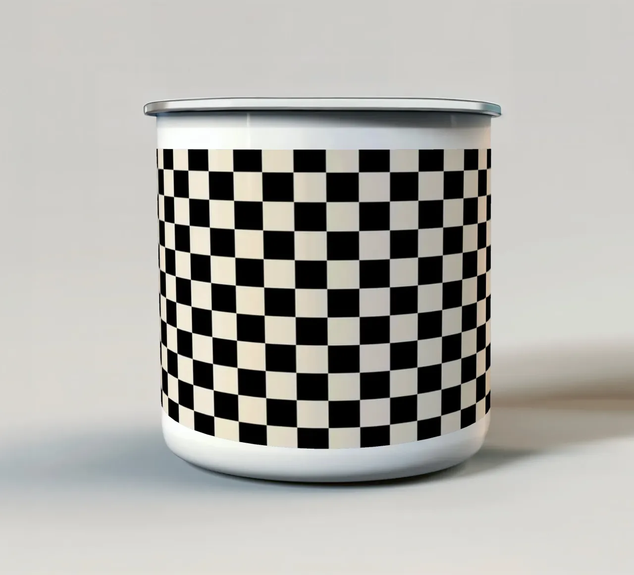 Quadri piccoli neri tazza in smalto da Timeless moderna