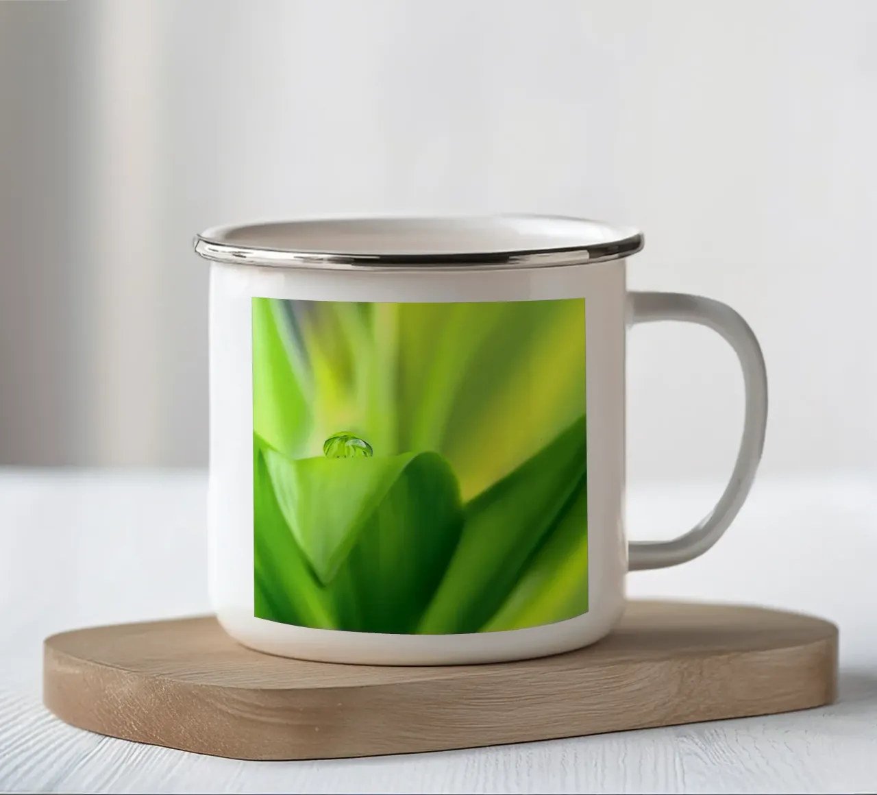 Gocce d'acqua tazza in smalto da Atteloi