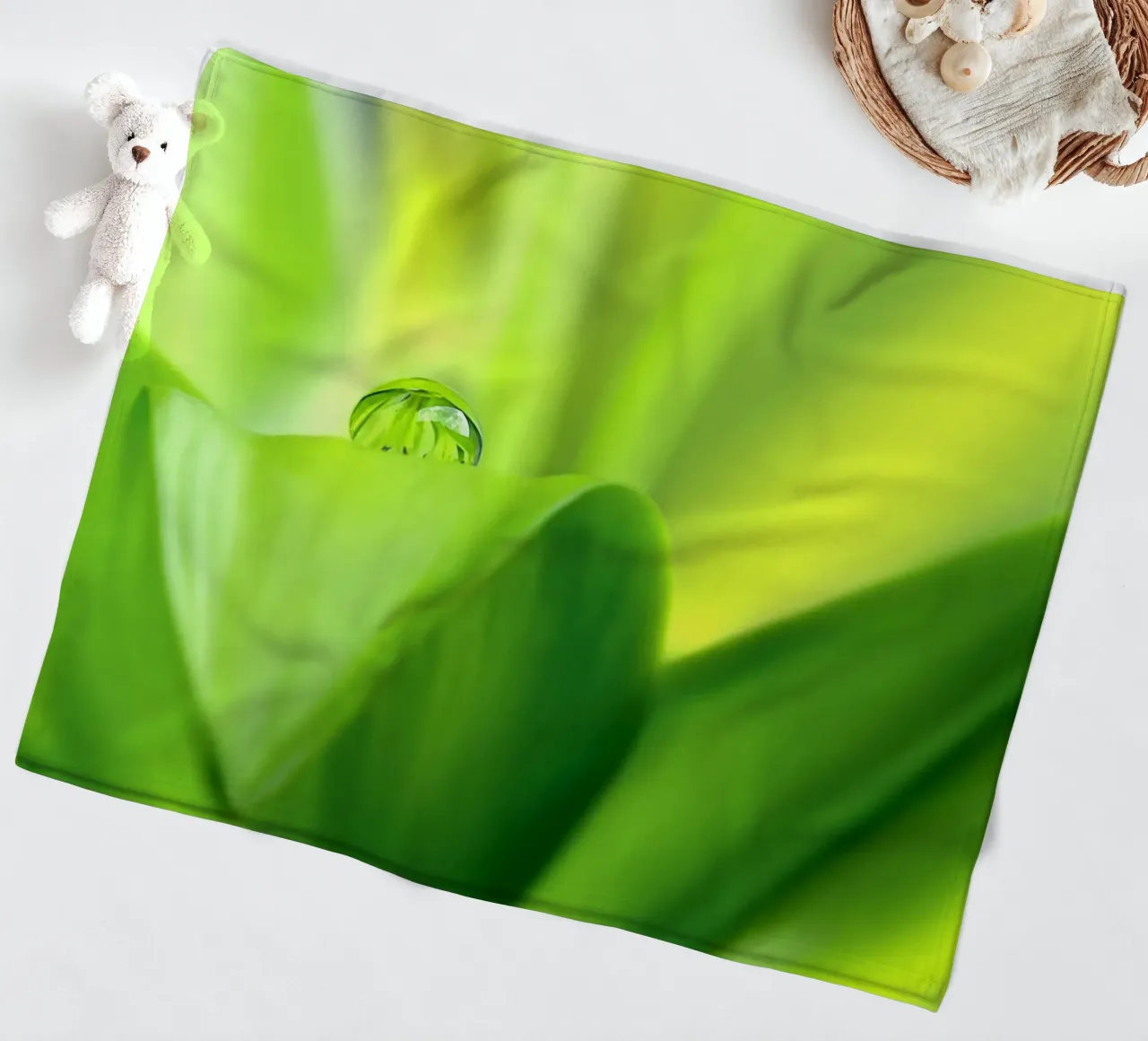 Wassertropfen Fleecedecke von Atteloi