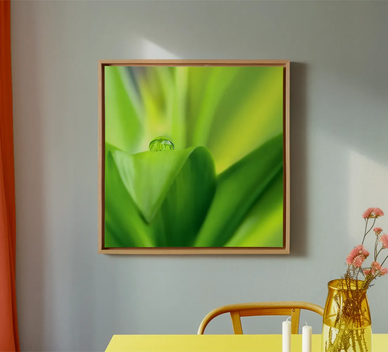 Wassertropfen Leinwand von Atteloi