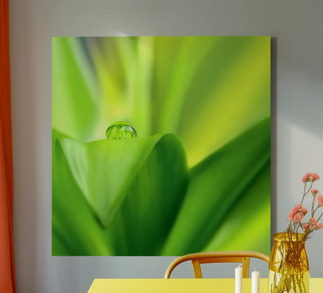 Wassertropfen Leinwand von Atteloi