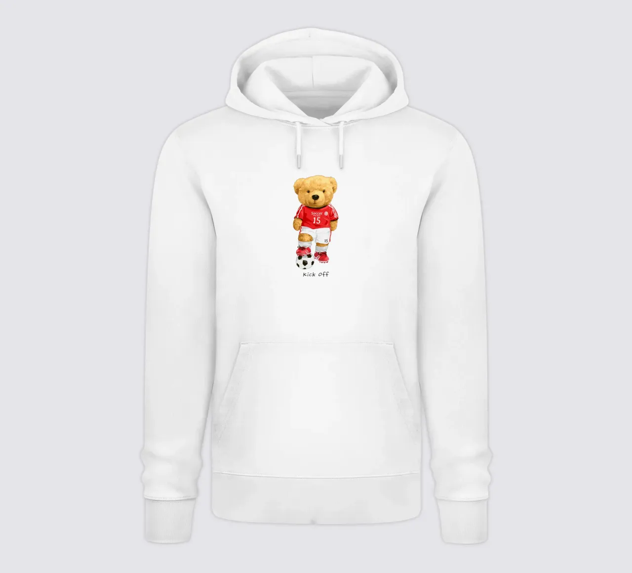 Orso di calcio - Calcio d'inizio felpa con cappuccio da Bear Tees