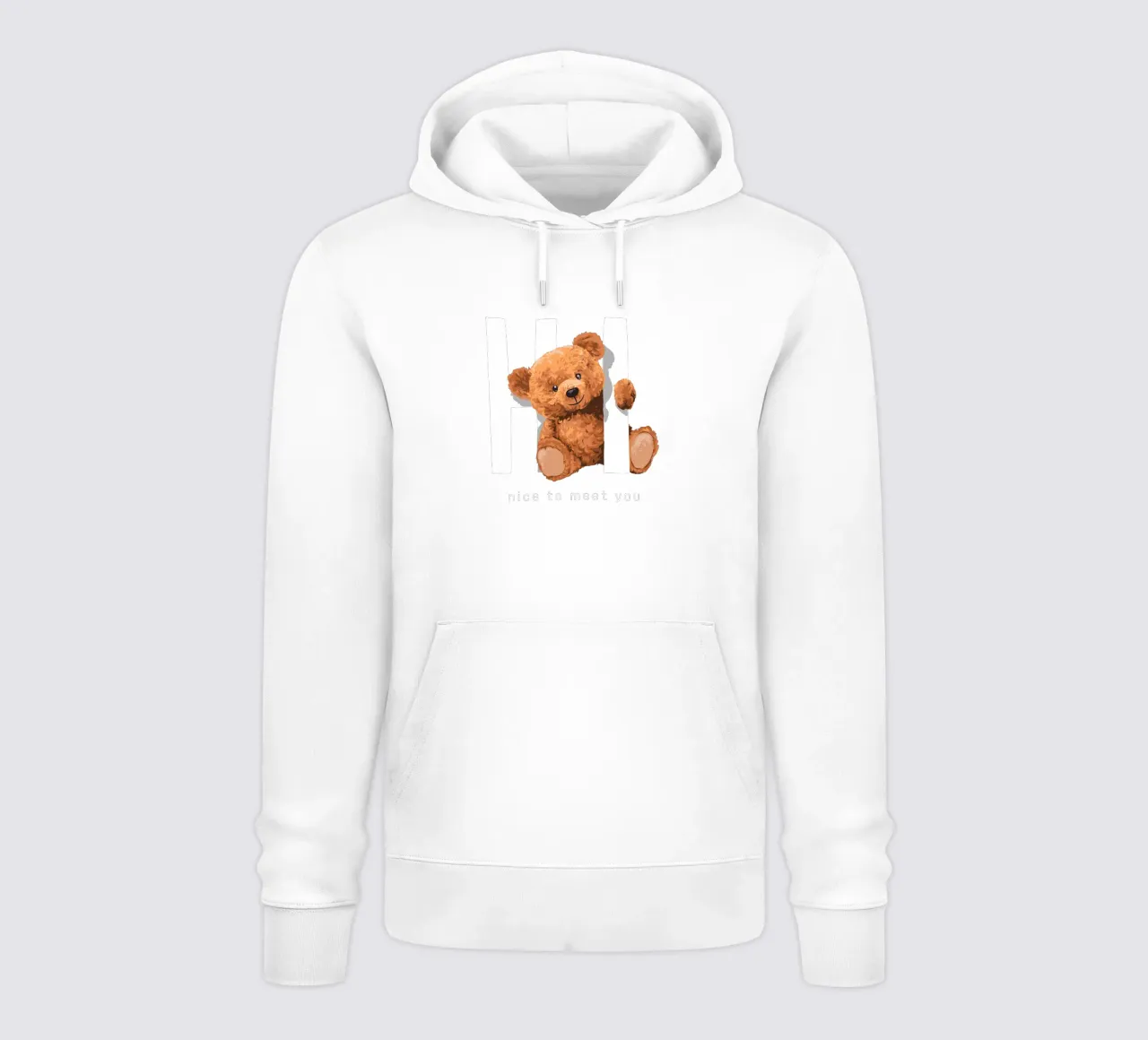 Ciao, piacere di conoscerti Bär felpa con cappuccio da Bear Tees