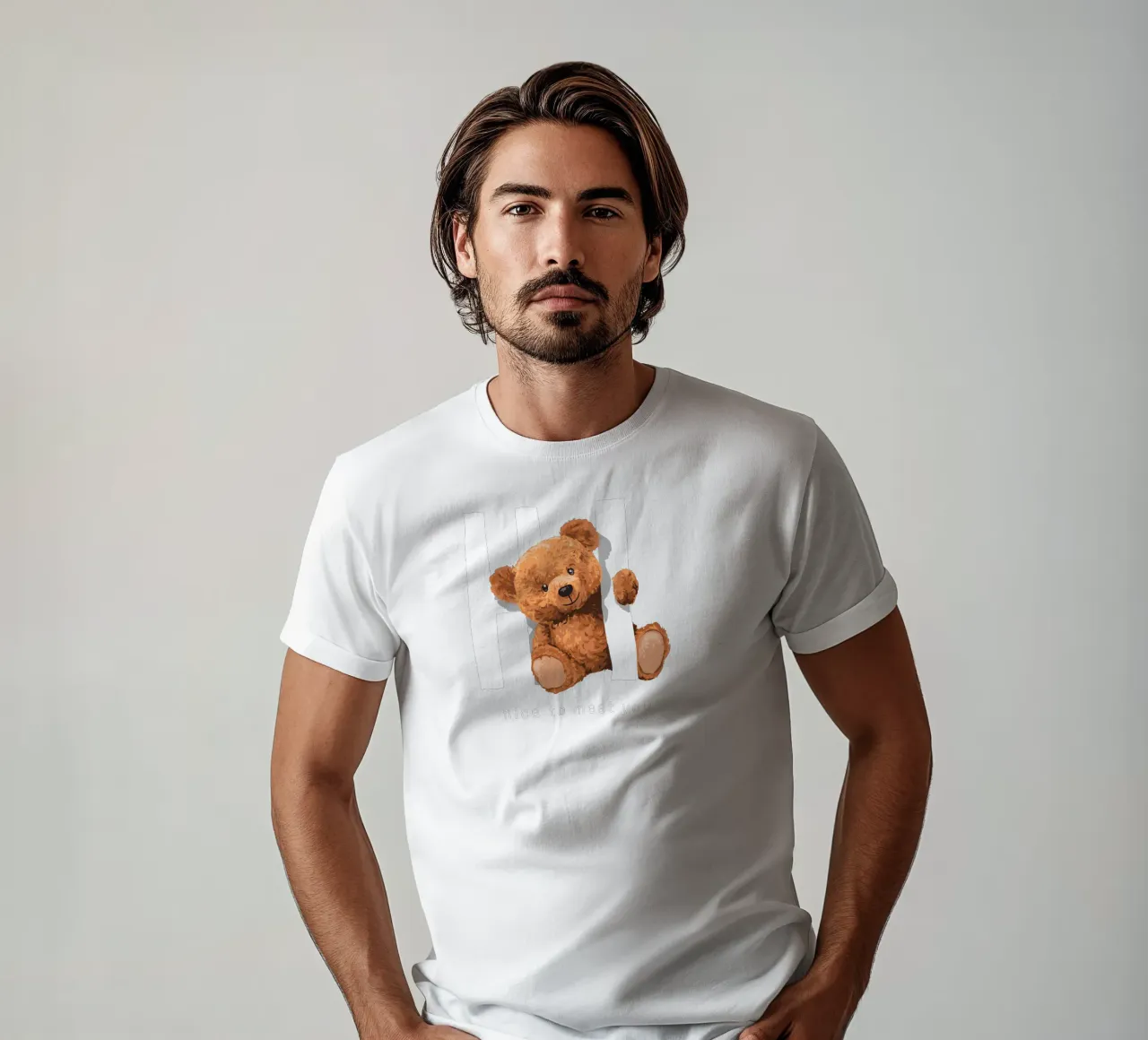 Hi, nice to meet you Bär t-shirt by Bear Tees