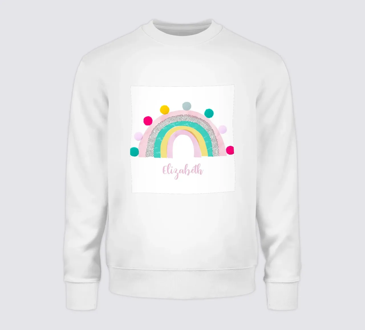 Pom Pom Arcobaleno felpa da cafelab