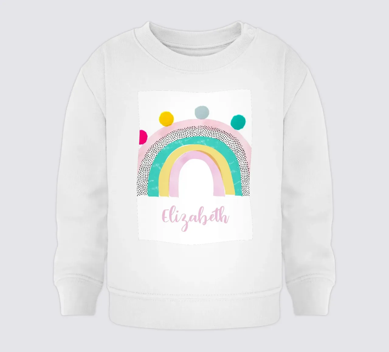 Pom Pom Arcobaleno felpa neonato da cafelab