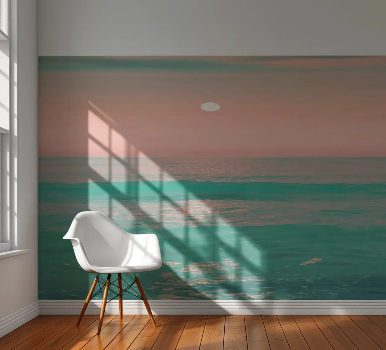 Light Pink Turquoise Water photo wallpaper by Eva Nev Photography
