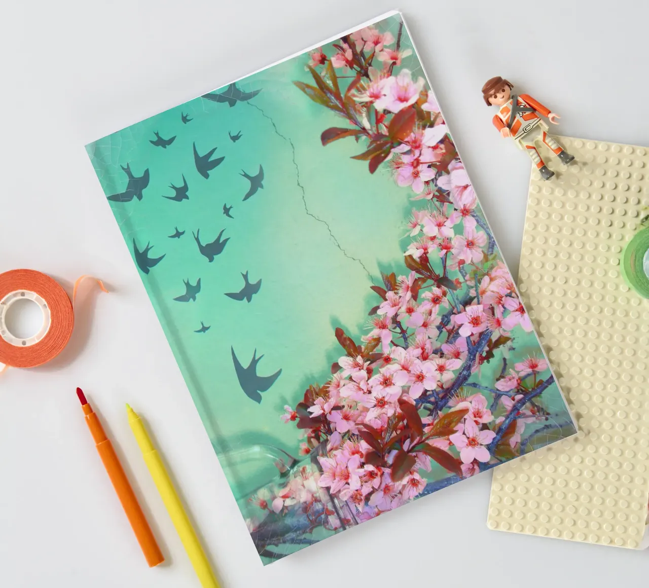 Inverted Flight of Swallows notebook by Eva Nev Photography