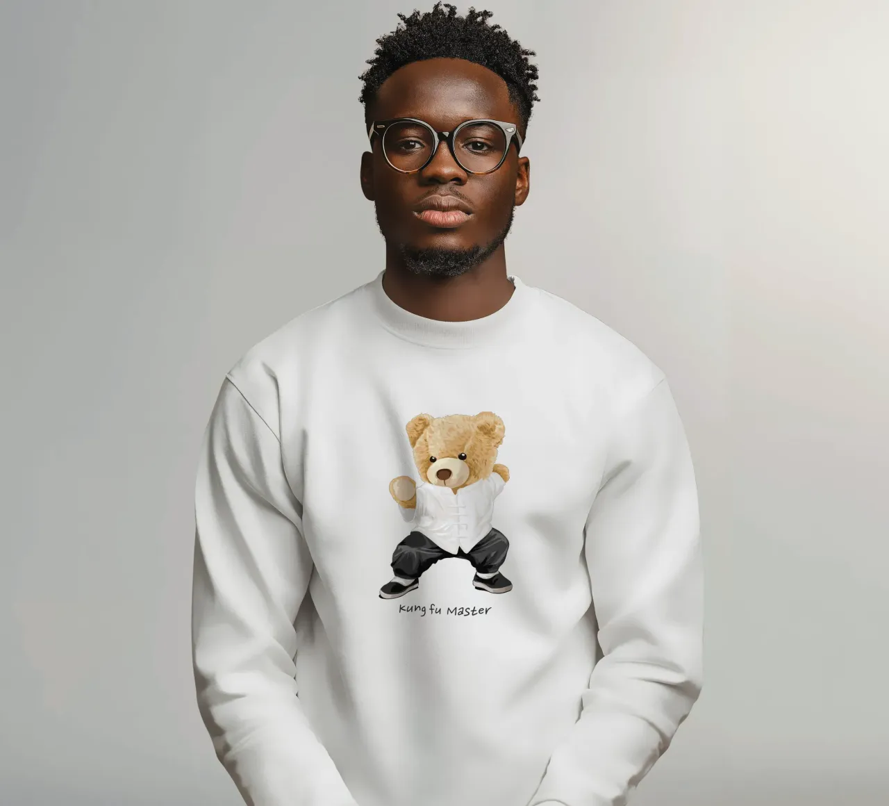 Maestro di Kung fu Orso felpa da Bear Tees