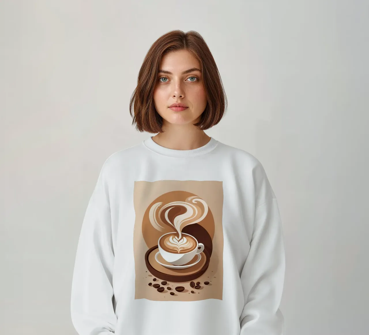 Latte Serenity felpa da Maison Solis