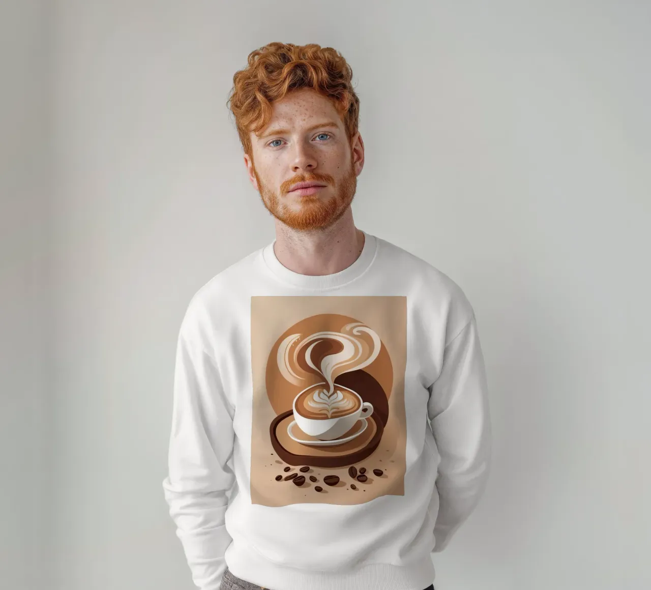 Latte Serenity felpa da Maison Solis