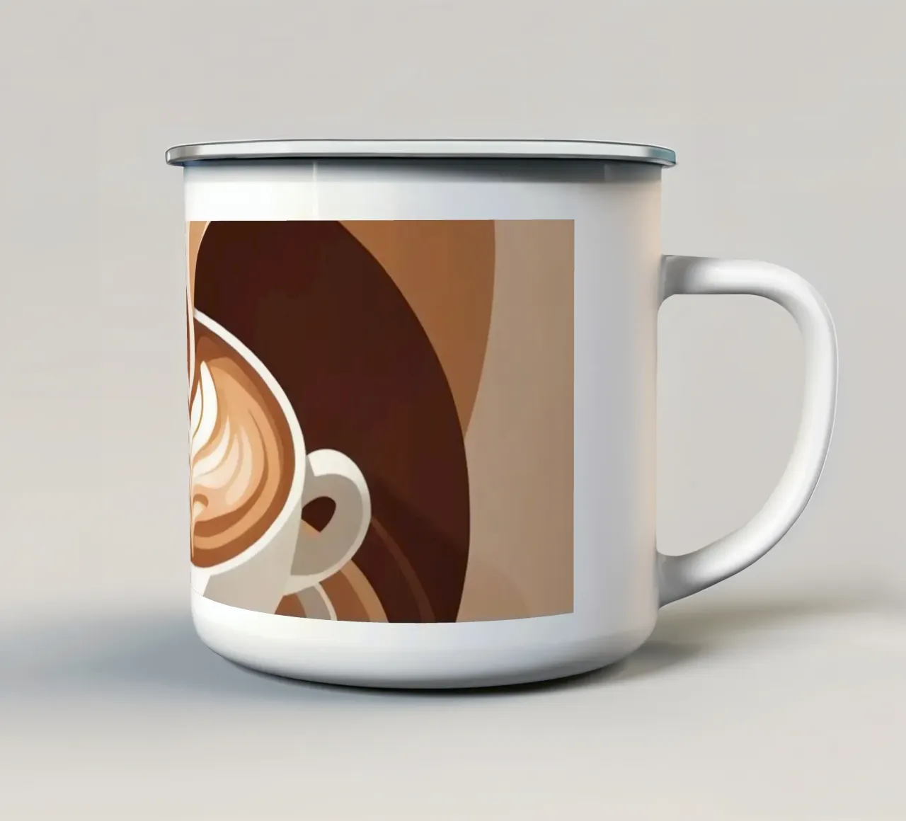 Latte Serenity tazza in smalto da Maison Solis