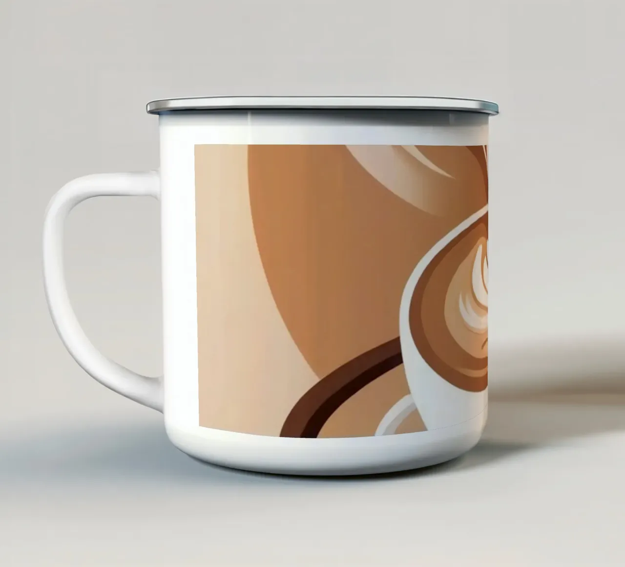 Latte Serenity tazza in smalto da Maison Solis