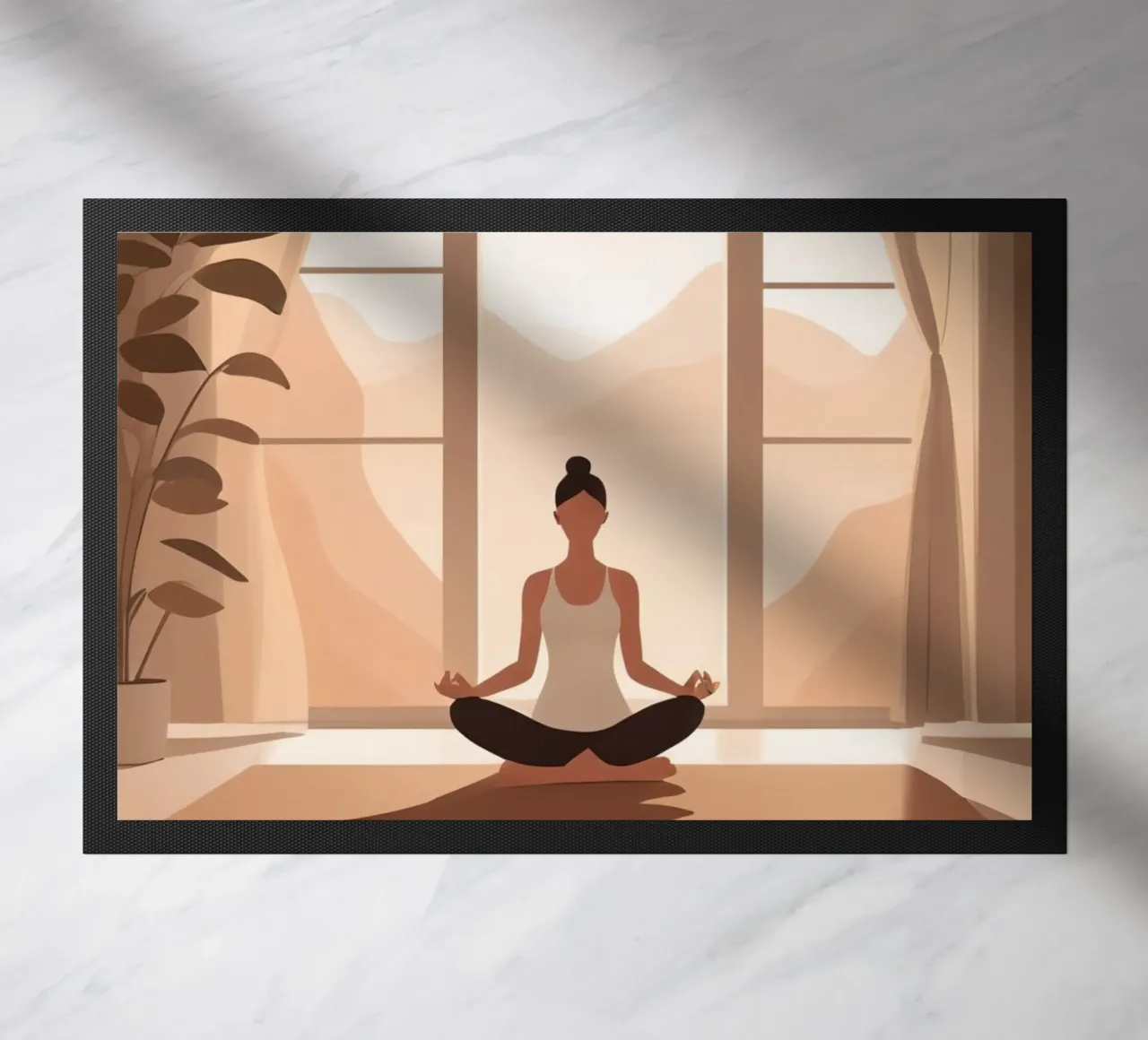 Sunrise Flow doormat by Maison Solis