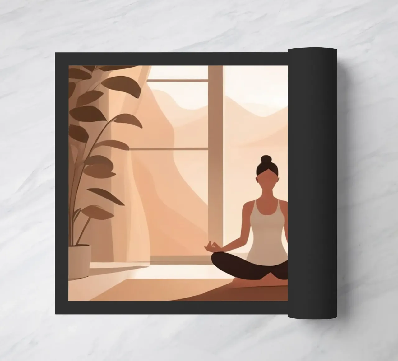 Sunrise Flow doormat by Maison Solis