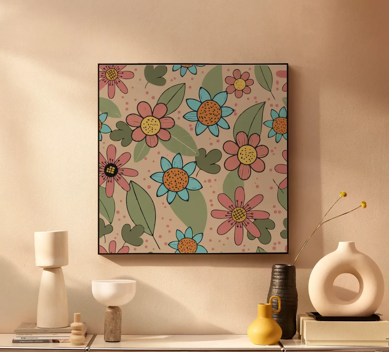 fiore rosa e blu plexiglass da earl BM