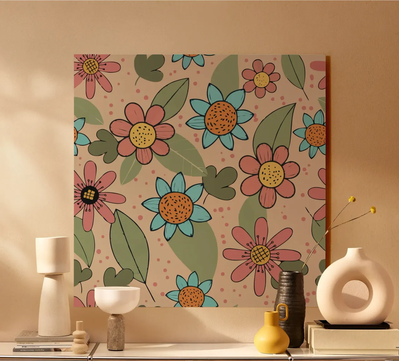 fiore rosa e blu plexiglass da earl BM