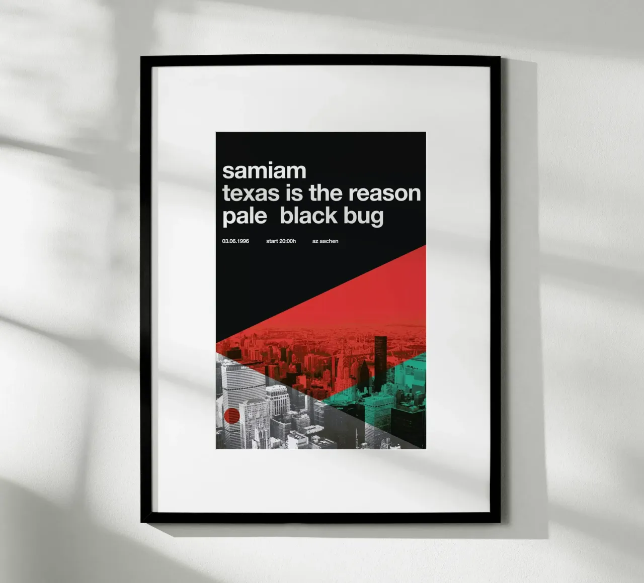 Samiam & Texas Is The Reason carta hahnemühle da Stephan Kochs