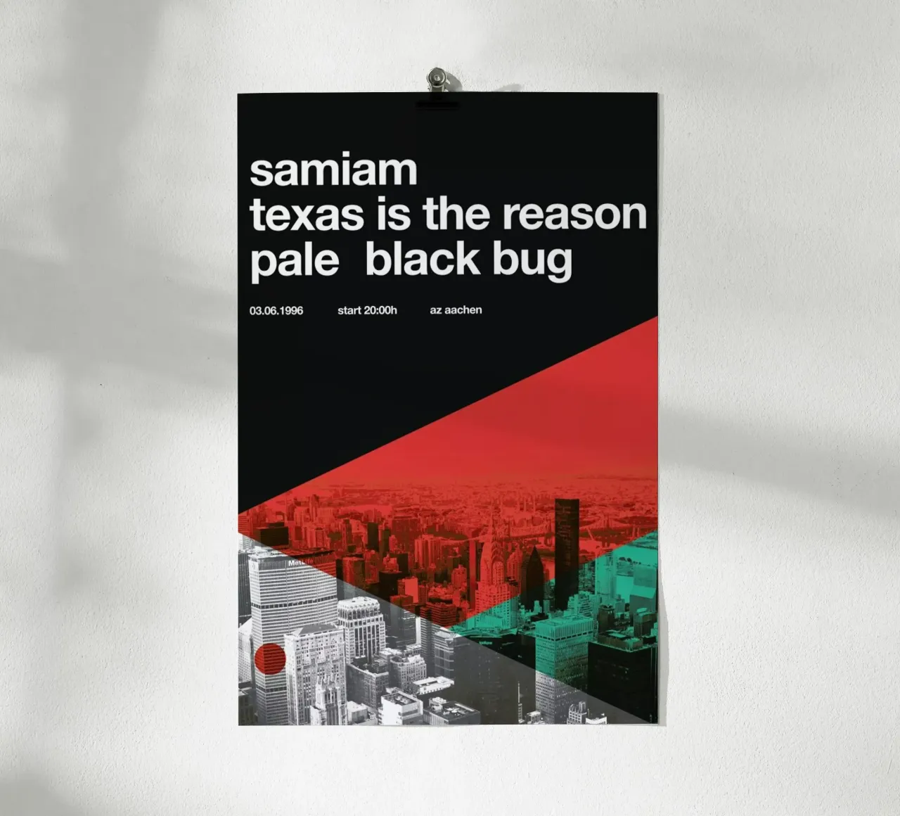 Samiam & Texas Is The Reason carta hahnemühle da Stephan Kochs