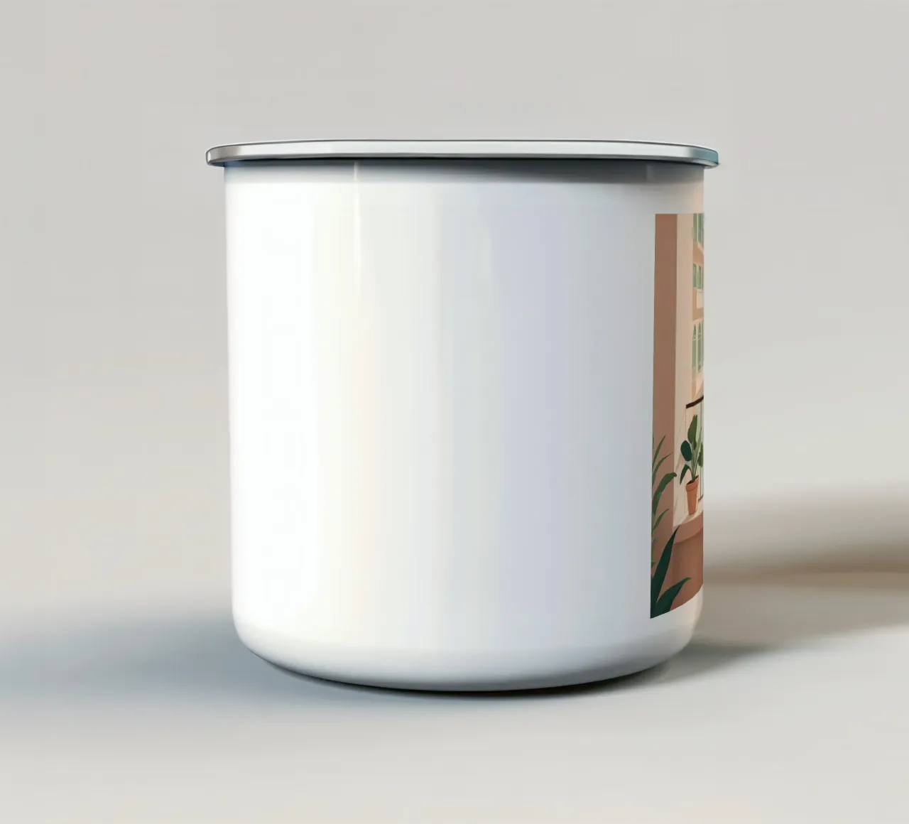 Brezza del balcone tazza in smalto da Maison Solis