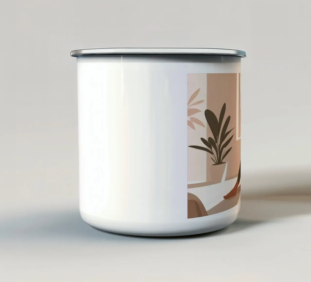 Calma urbana tazza in smalto da Maison Solis