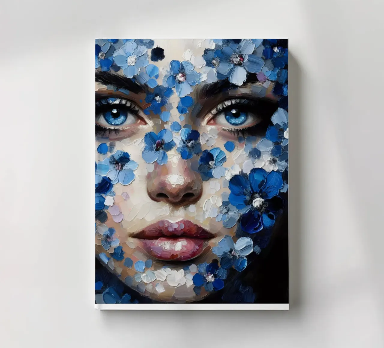 BLUE EYE GIRL PORTRAIT notebook by ARTOMATIC
