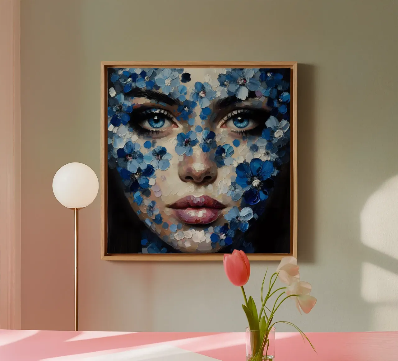 BLUE EYE GIRL PORTRAIT canvas by ARTOMATIC