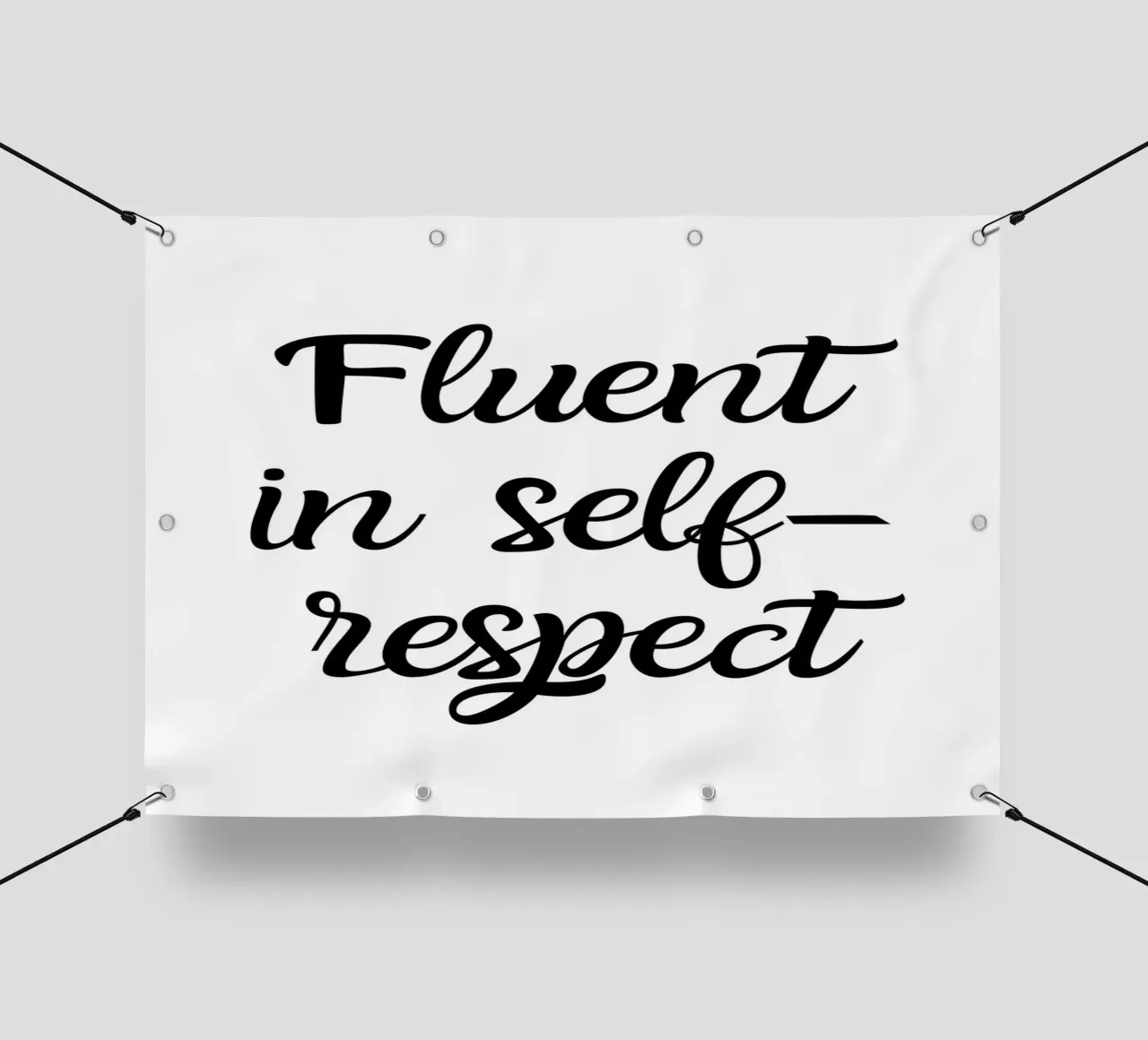 Fluent in self-respect telo in pvc da Quotes on walls