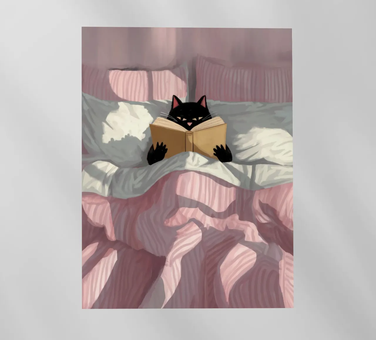 Chat noir lecteur - Atmosfera accogliente, cocooning pellicola backlit da Plain Thoughts