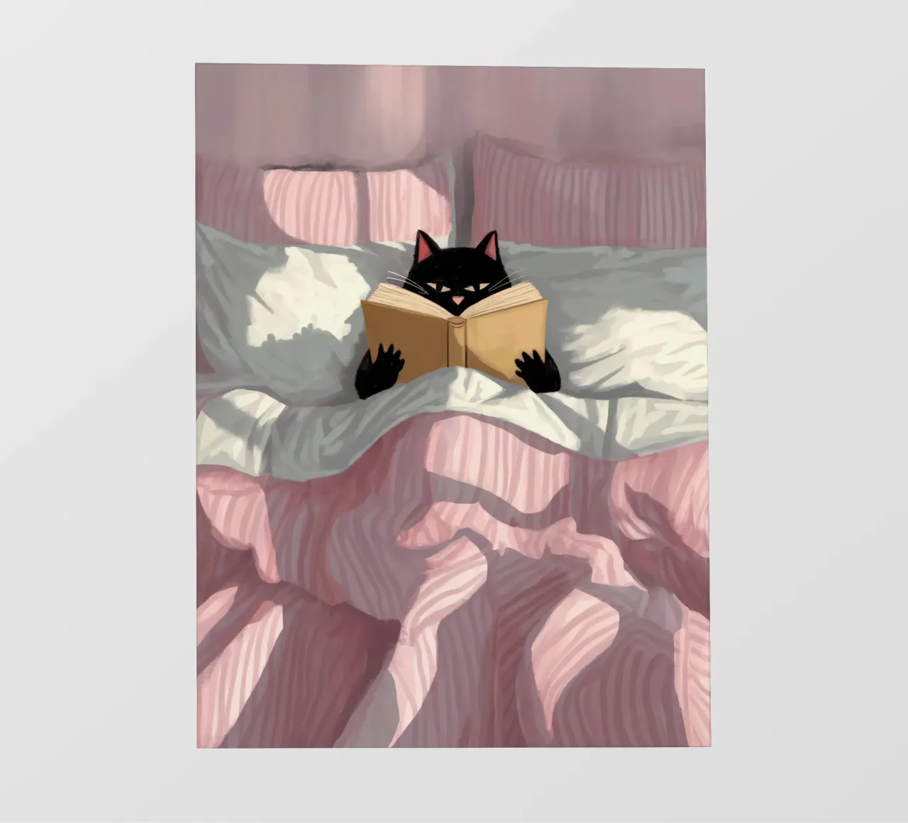 Chat noir lecteur - Atmosfera accogliente, cocooning pellicola backlit da Plain Thoughts