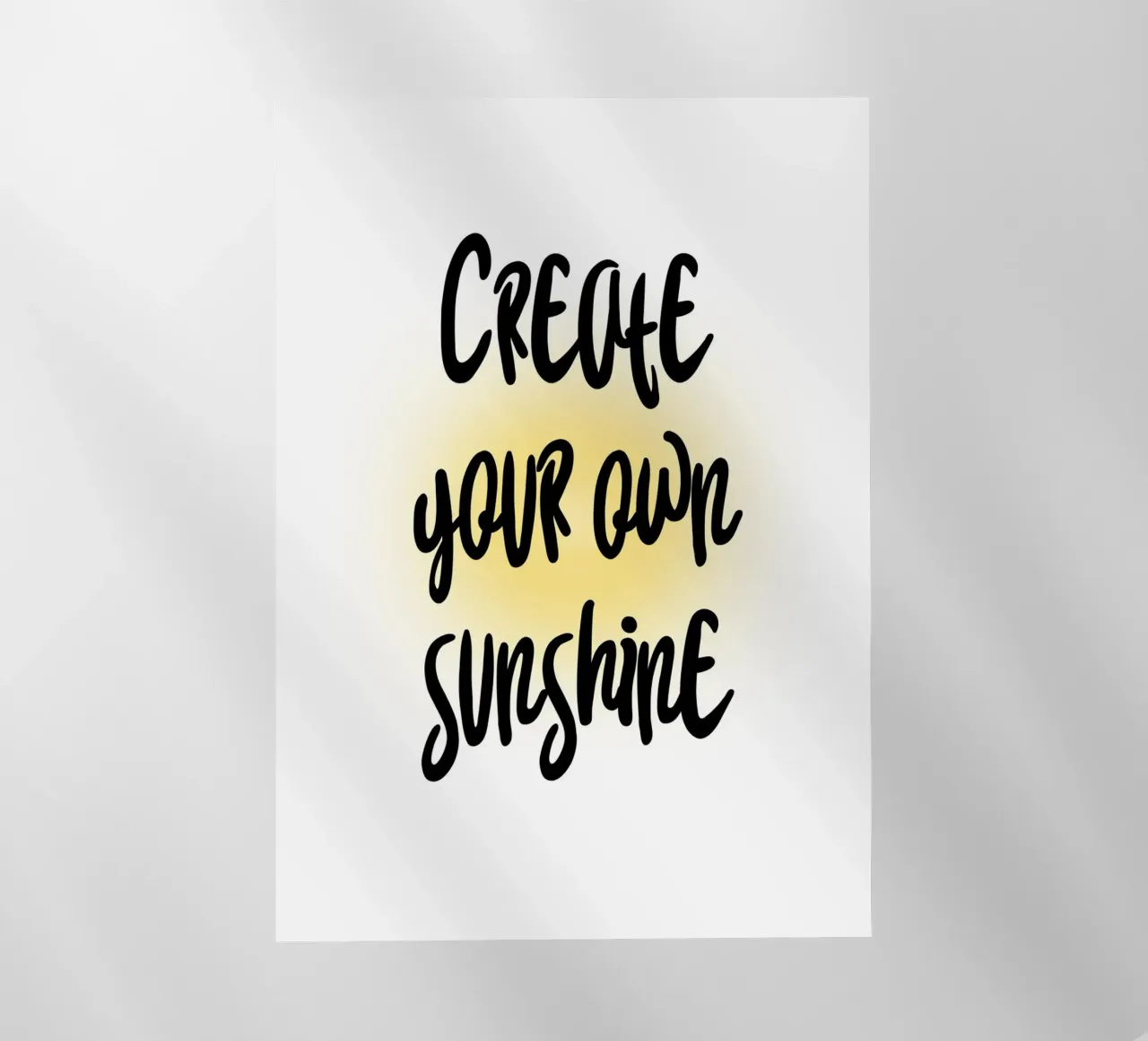 Create your own sunshine pellicola backlit da Quotes on walls