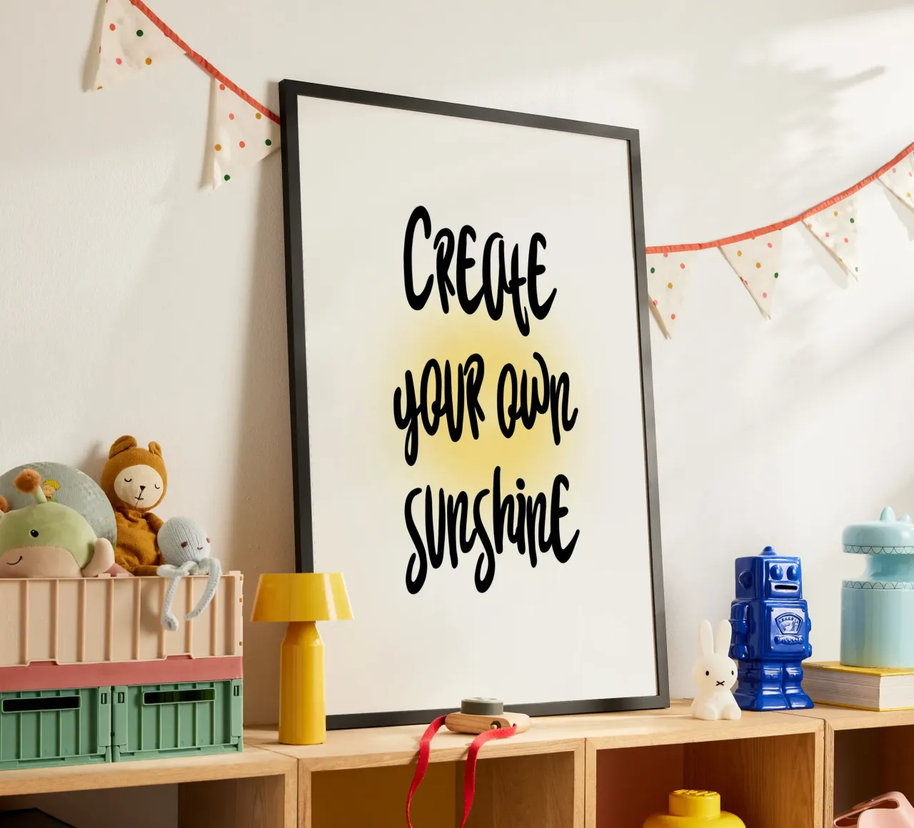 Create your own sunshine carta hahnemühle da Quotes on walls