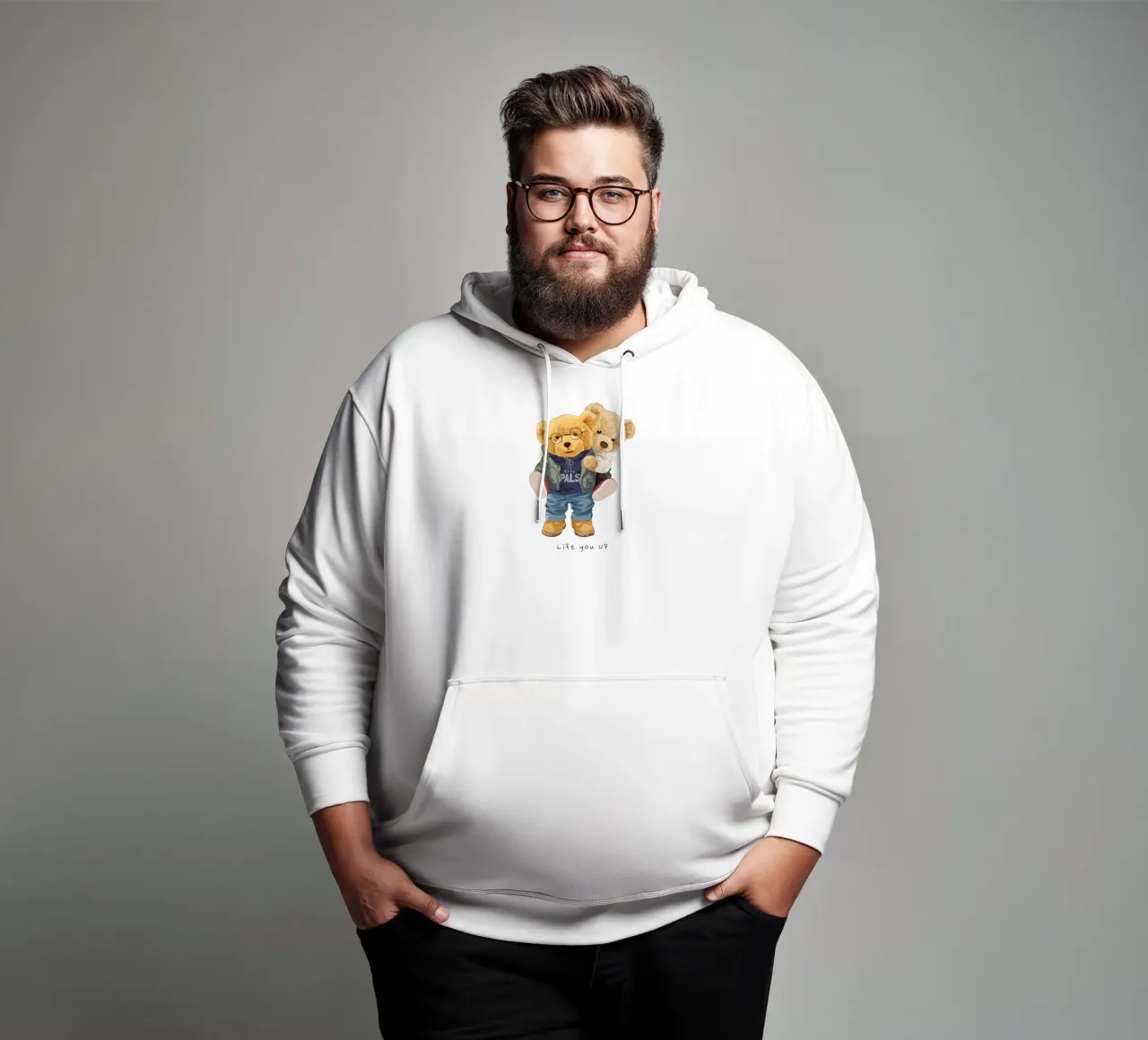 Orsi che ti sollevano felpa con cappuccio da Bear Tees