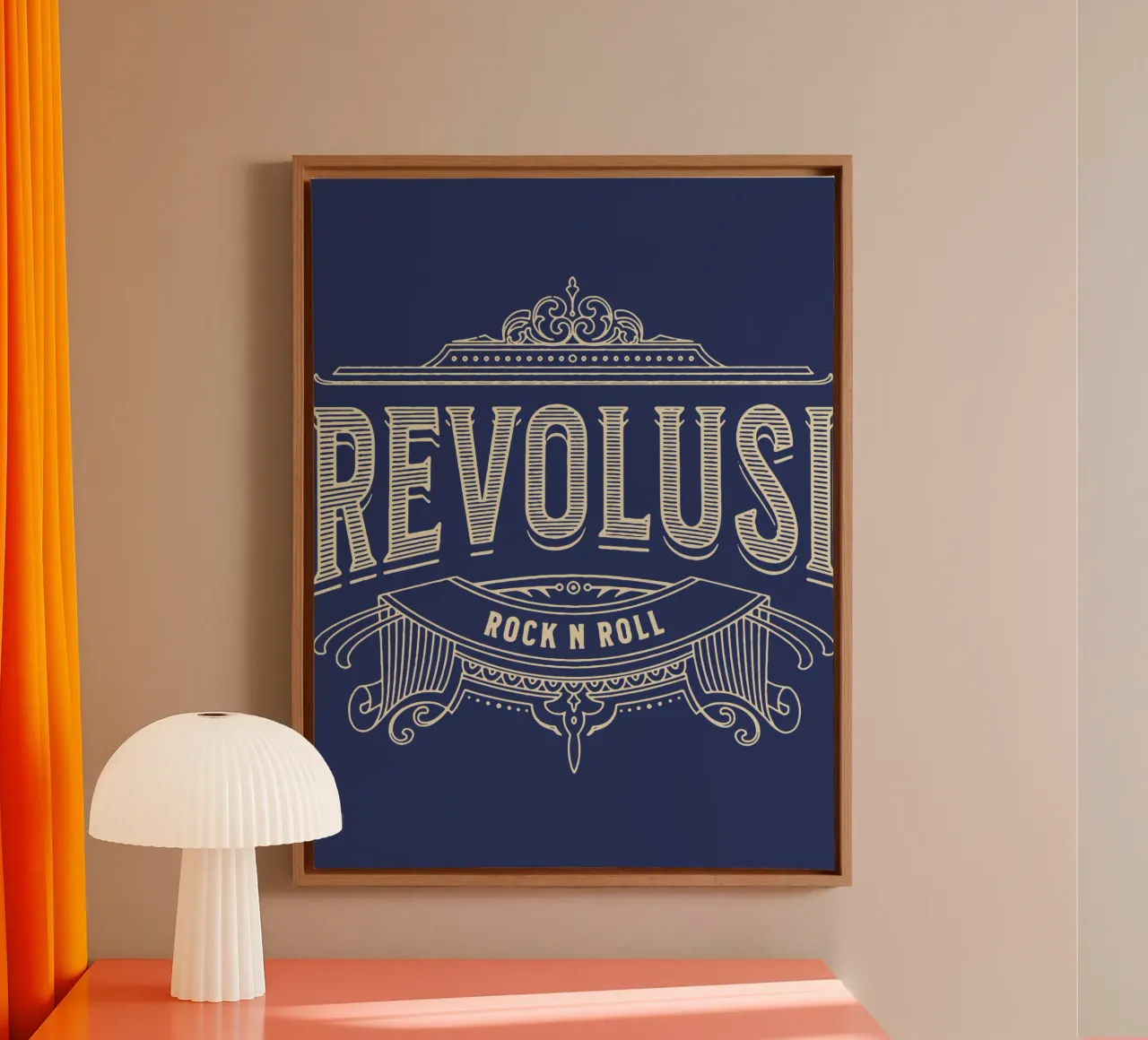Rock-'n-roll revolutie canvas van Gunawan Rb