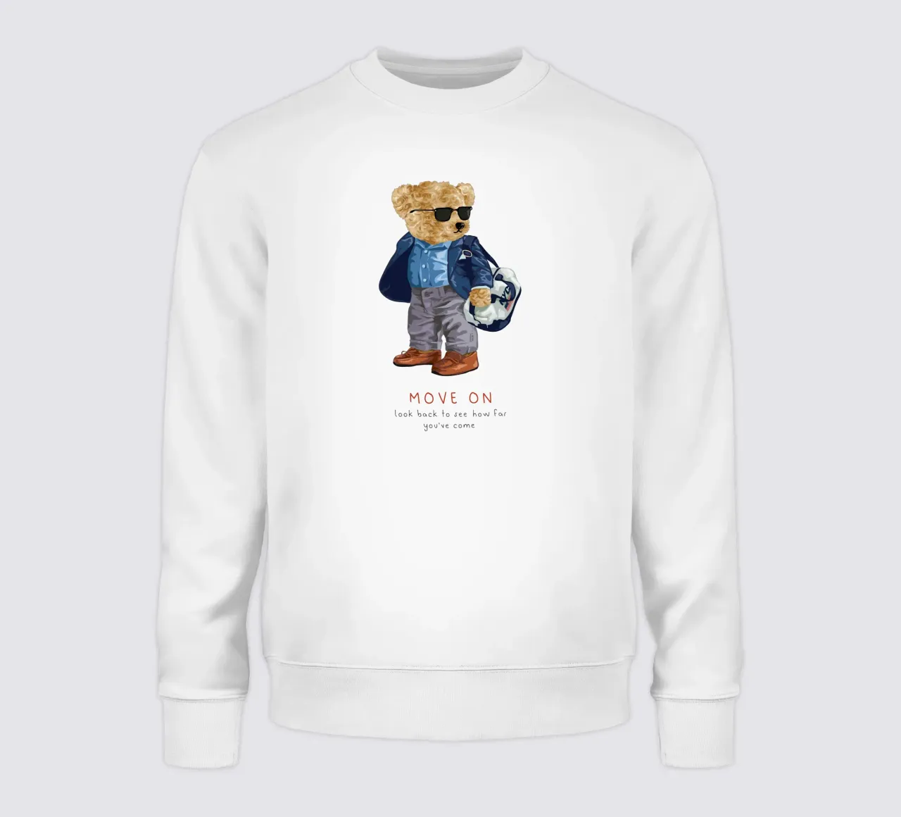 Move On Bär - guardare indietro per vedere quanta strada è stata fatta felpa da Bear Tees