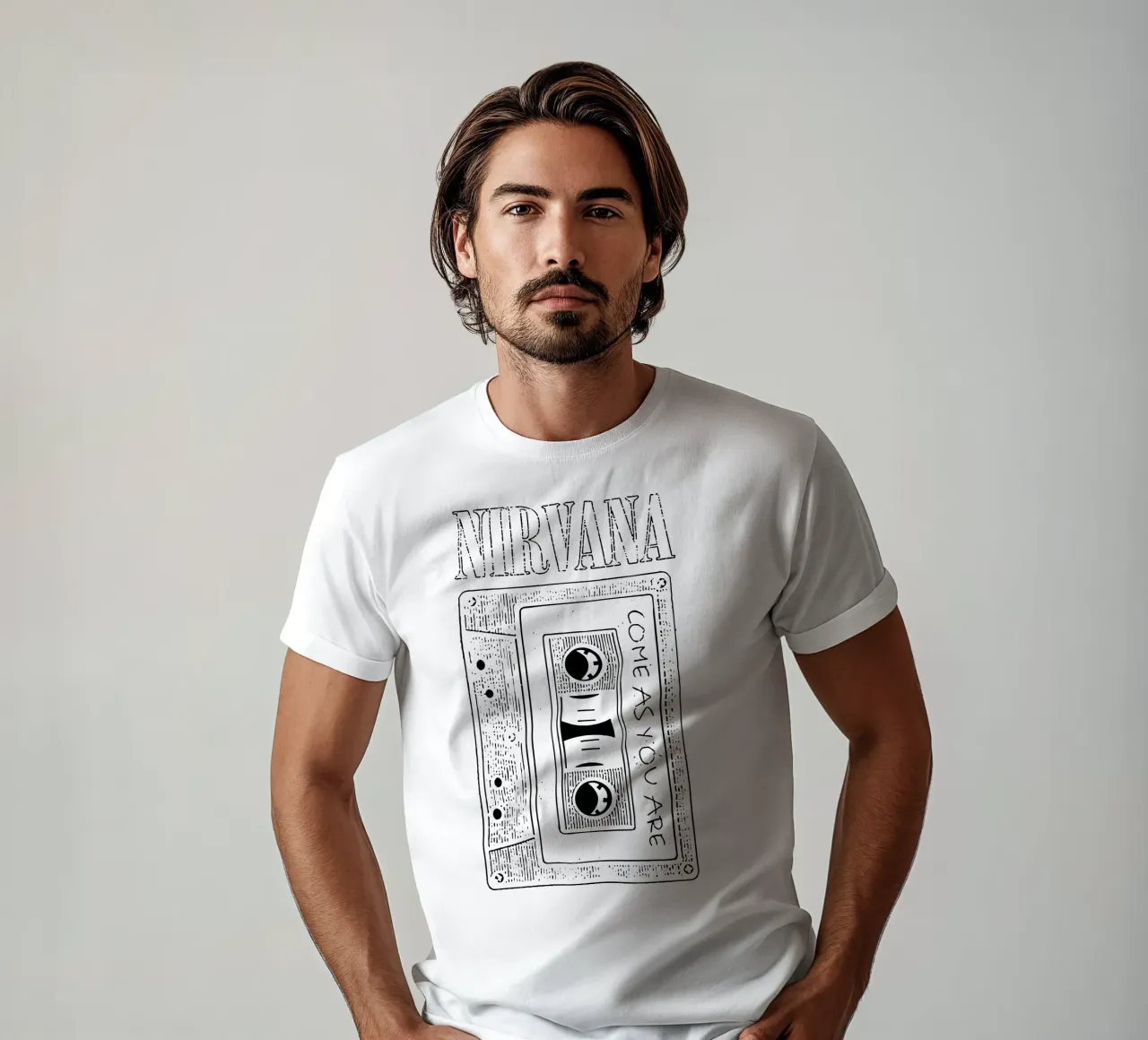 Come As You Are Cassette t-shirt da Gunawan Rb
