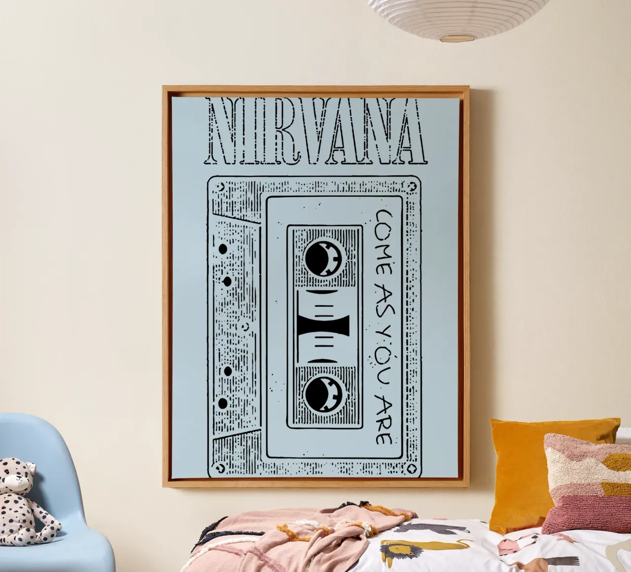 Come As You Are Cassette tela con Cornice a cassetta da Gunawan Rb